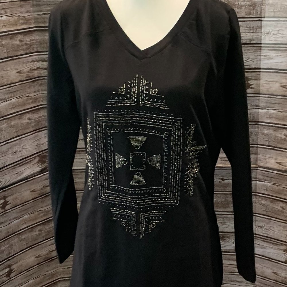 🌸SUSAN GRAVER Artisan Long Sleeve T-Shirt - Picture 2 of 10
